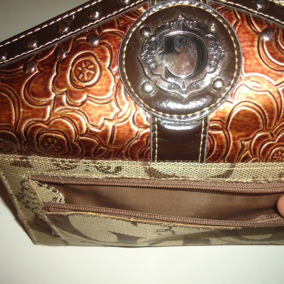 G Women's Tan Canvas Wallet Button Size--7.5x4 in - Picture 11 of 11